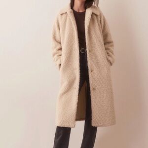 Marine Layer Cream Teddy Jacket